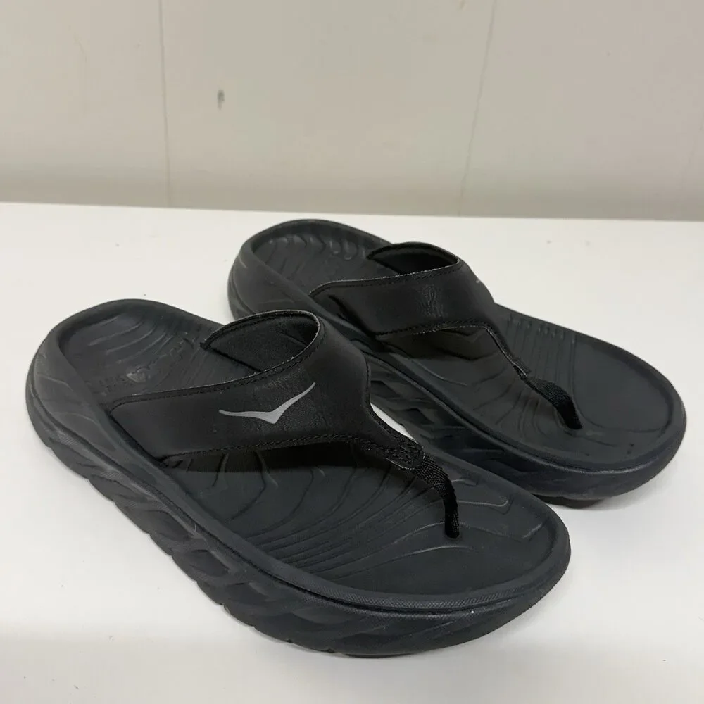 Hoka One One Ora Recovery Thong Sandals Comfort Flip Flop Men 8 Women 10 EUC